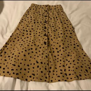 Oak and Fort Leopard print skirt